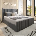 2026 Milan Wingback Bed® with Optional Ottoman Storage