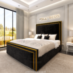 2025 Golden Ibiza Linear Bed with Gold Fabric Lining