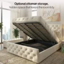 Optional ottoman storage, hidden space that keeps the room tidyOptional ottoman storage, hidden space that keeps the room tidy
