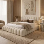 2026 Cloud of Boucle Cream bed frame